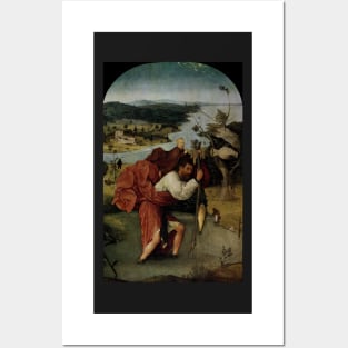 Saint Christopher Carrying the Christ Child - Hieronymus Bosch Posters and Art